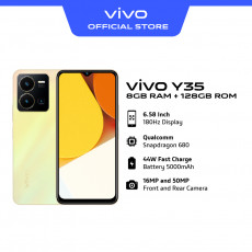 [Clear Out] vivo Y35 [8GB+8GB/128GB] / 5000 mAH / 44W FlashCharge / 50MP Main Camera