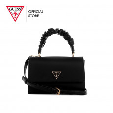 GUESS Women's Mariana Black Top Handle Flap Bag