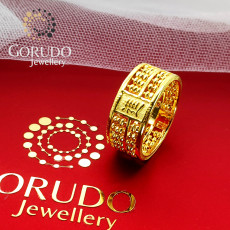 Gorudo Jewellery 999 Pure Gold Abacus Ring