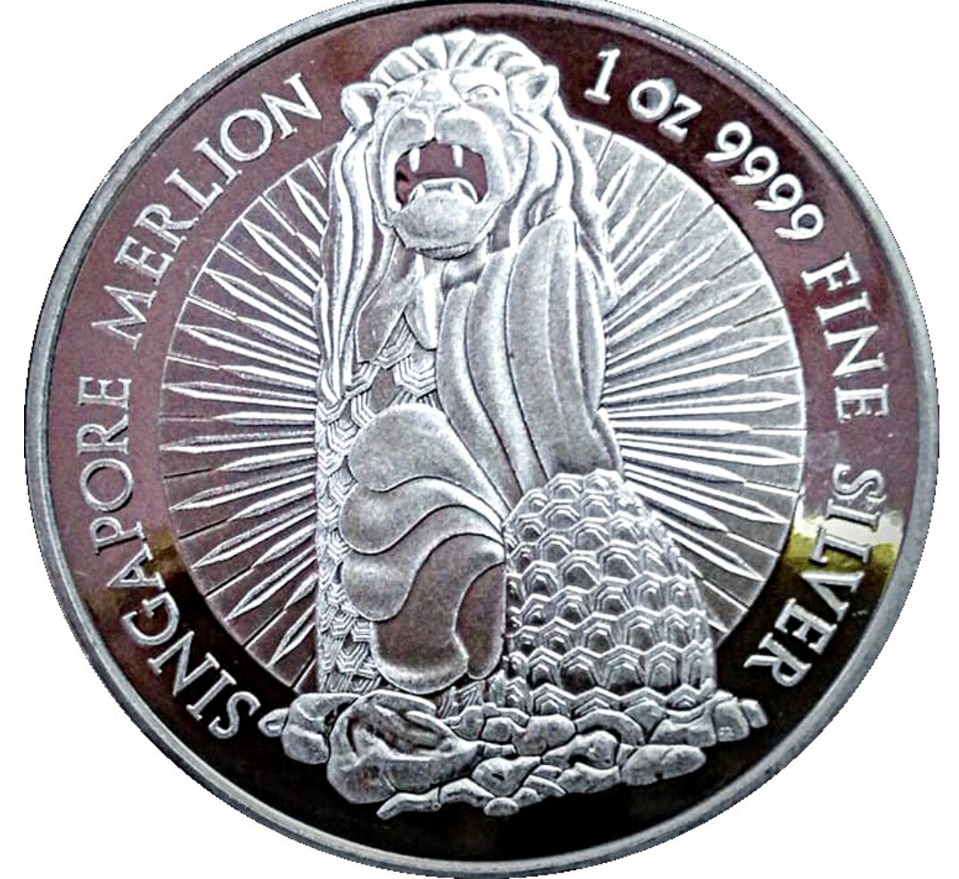 Singapore Merlion Silver Round (BU)